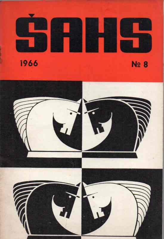Latvijas PSR sport  Sahs Nr.8 1966    (Schachzeitschrift) 