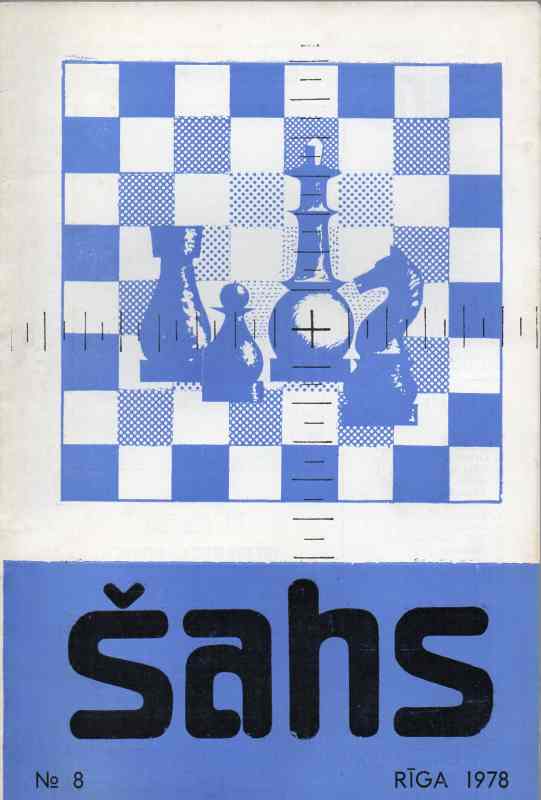 LPSR saha federacijas  Sahs Nr.8  1978    (Schachzeitschrift) 