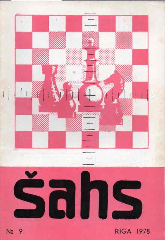 LPSR saha federacijas  Sahs Nr.9  1978    (Schachzeitschrift) 