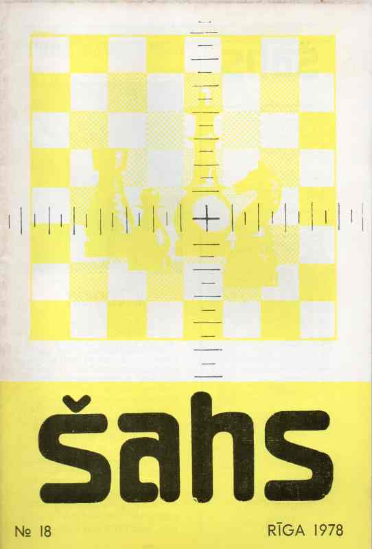 LPSR saha federacijas  Sahs Nr.18  1978    (Schachzeitschrift) 