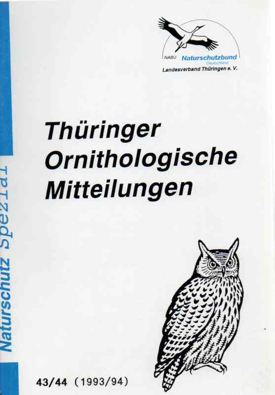 Thüringer Ornithologische Mitteilungen  Nr.43 / 44.Jahr 1993 / 94 