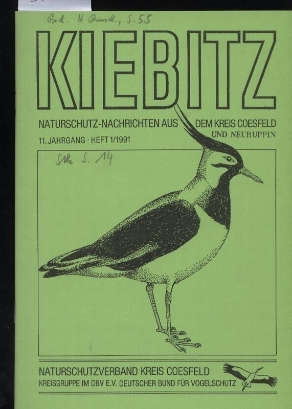 Kiebitz  11. Jg. Heft 1. 1991 