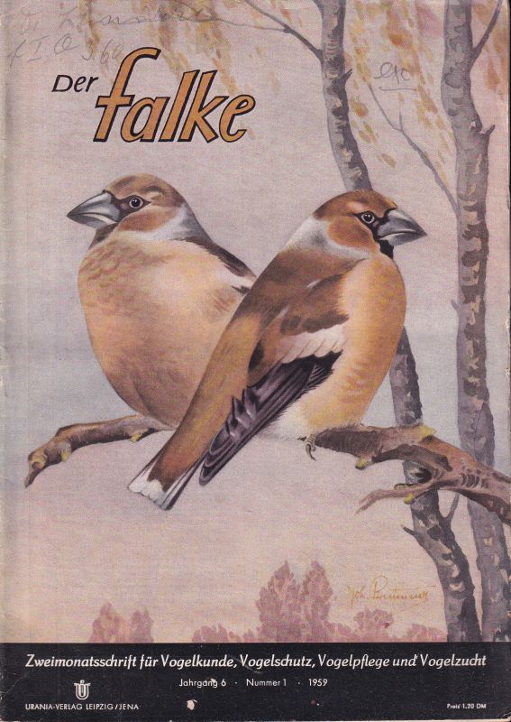 Der Falke  Der Falke 6. Jahrgang 1959 Nummer 1 bis 6 (6 Hefte) 