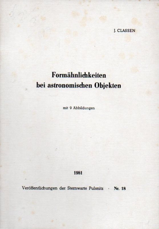 Classen,J.  Formähnlichkeiten bei astronomischen Objekten 