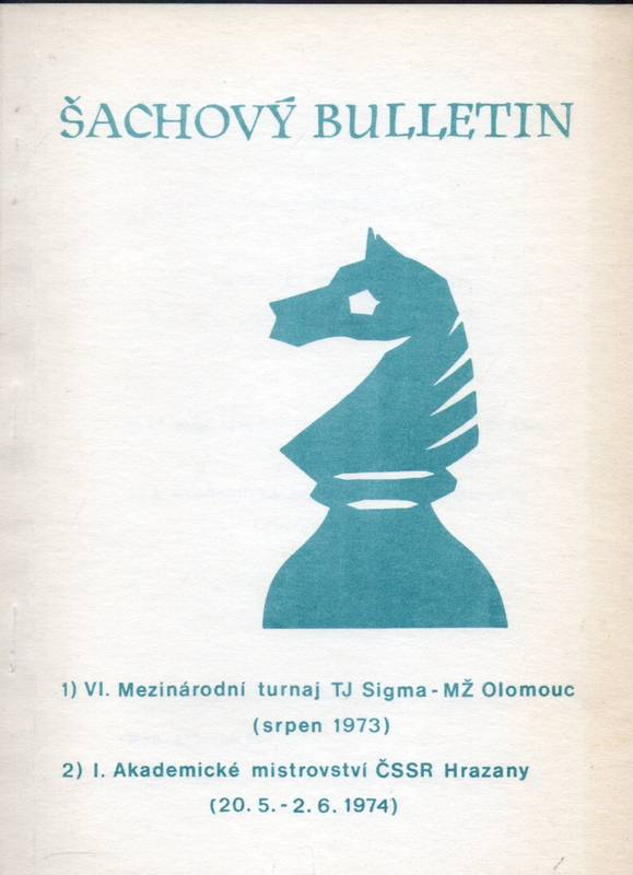 Sachovy Bulletin  Metodicky Sachovy Bulletin 6/1974 
