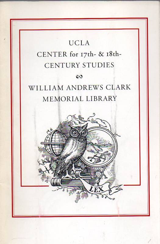 University of California,Los Angeles  UCLA Center for 17th-&18th-Century Studies.William Andrews Clark 