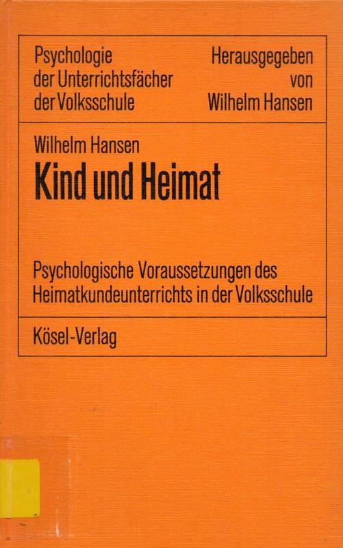 Hansen,Wilhelm  Kind und Heimat 