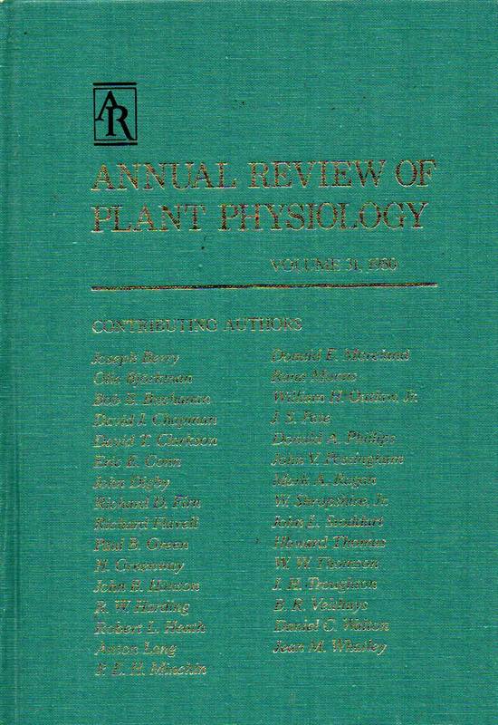 Annual Reviews of Plant Physiology  Volume 30.1980 