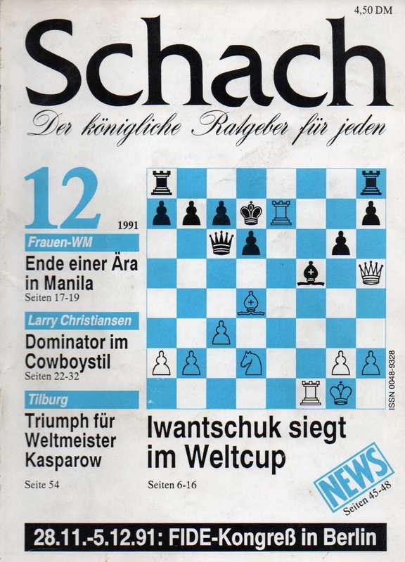 Schach  45.Jg.1991.Heft 12 