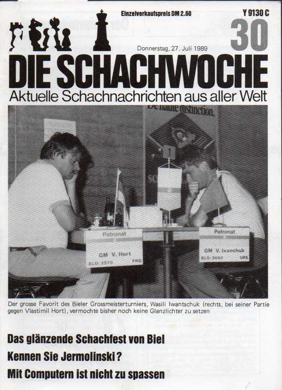 Schachwoche,Die  10.Jg.1989.Nr.30 bis 31,35-36 und 40-50 