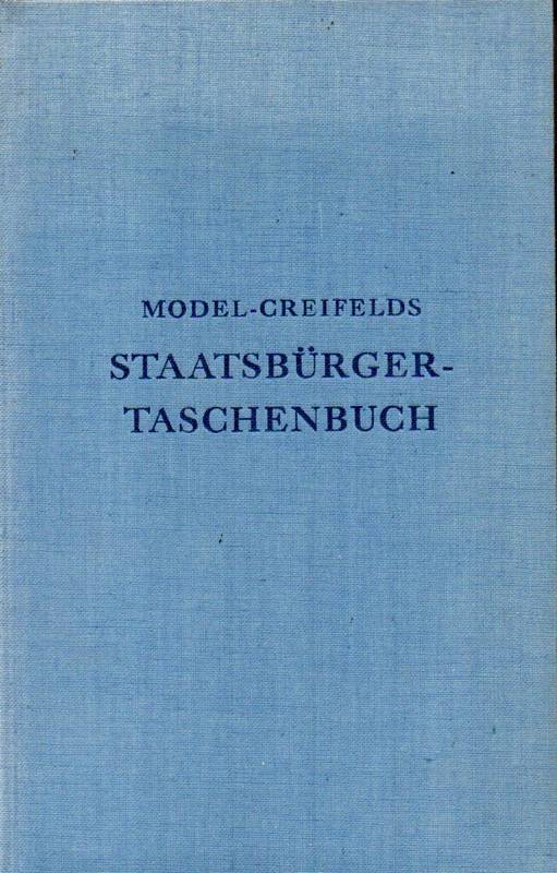 Model,Otto+Carl Creifelds  Staatsbürger-Taschenbuch 