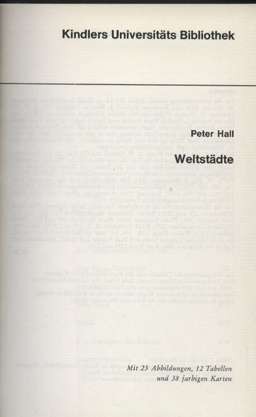 Hall,Peter  Weltstädte 