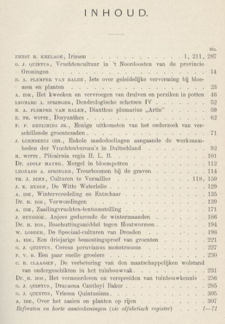 Tijdschrift voor Tuinbouw  Vijfde Jaargang 1899 