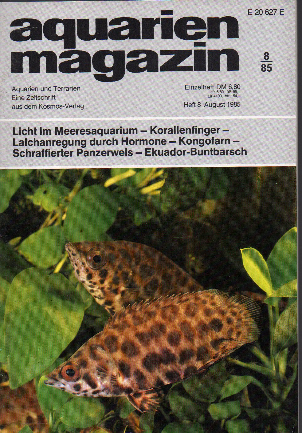 aquarien magazin  19.Jg.1985,Heft 8 