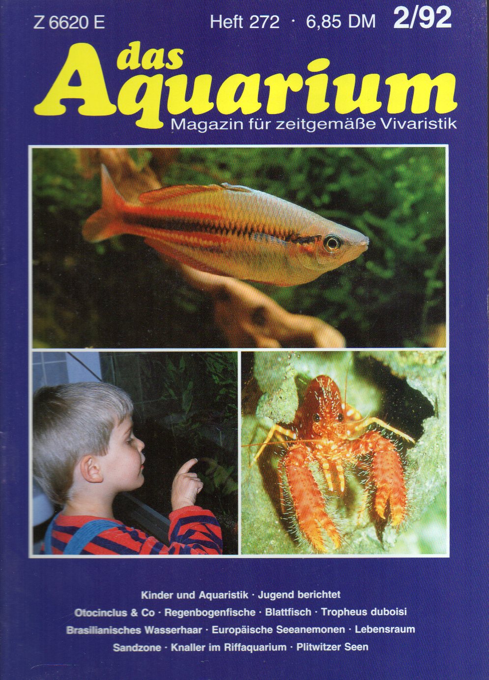 Das Aquarium  26.Jg.1992,Heft 2 