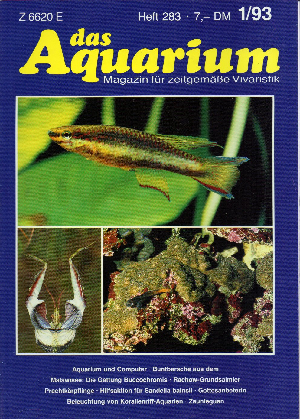 Das Aquarium  27.Jg.1993,Heft 1 