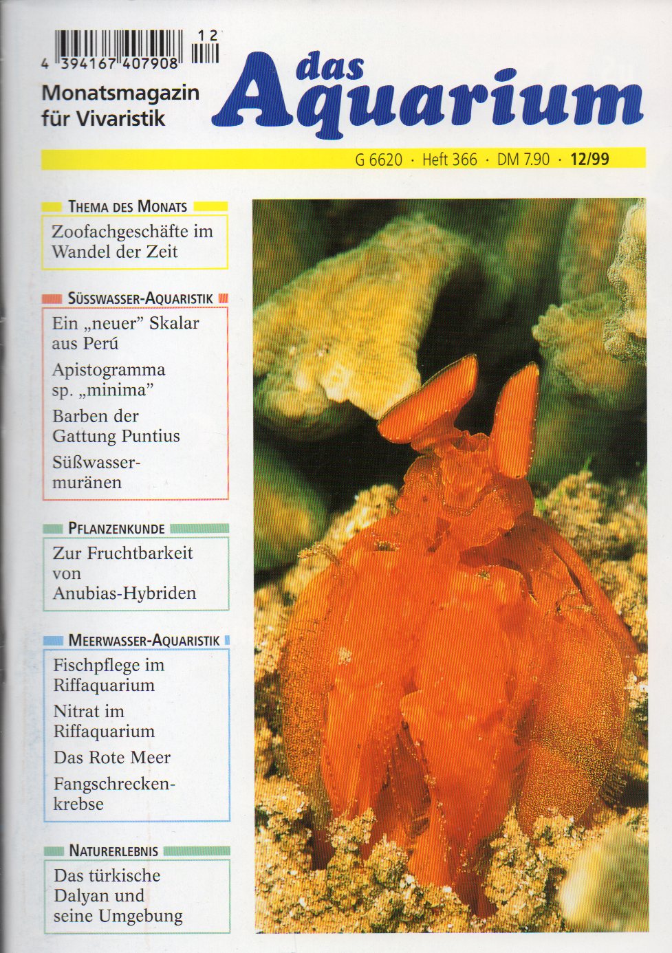 Das Aquarium  33.Jg.1999,Heft 12 