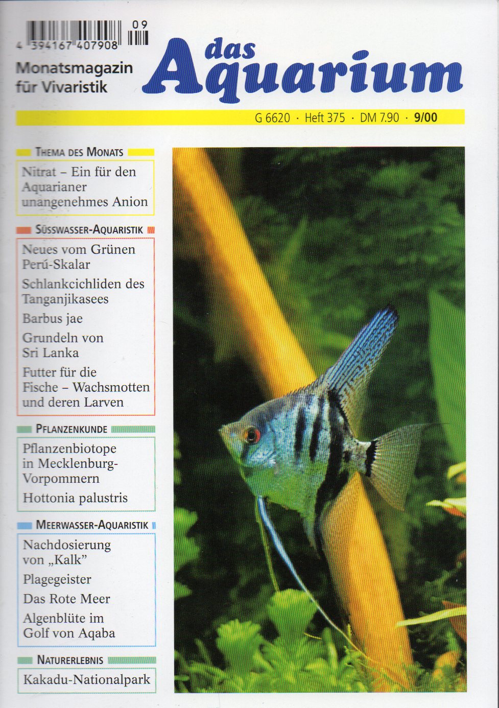 Das Aquarium  34.Jg.2000,Heft 9 