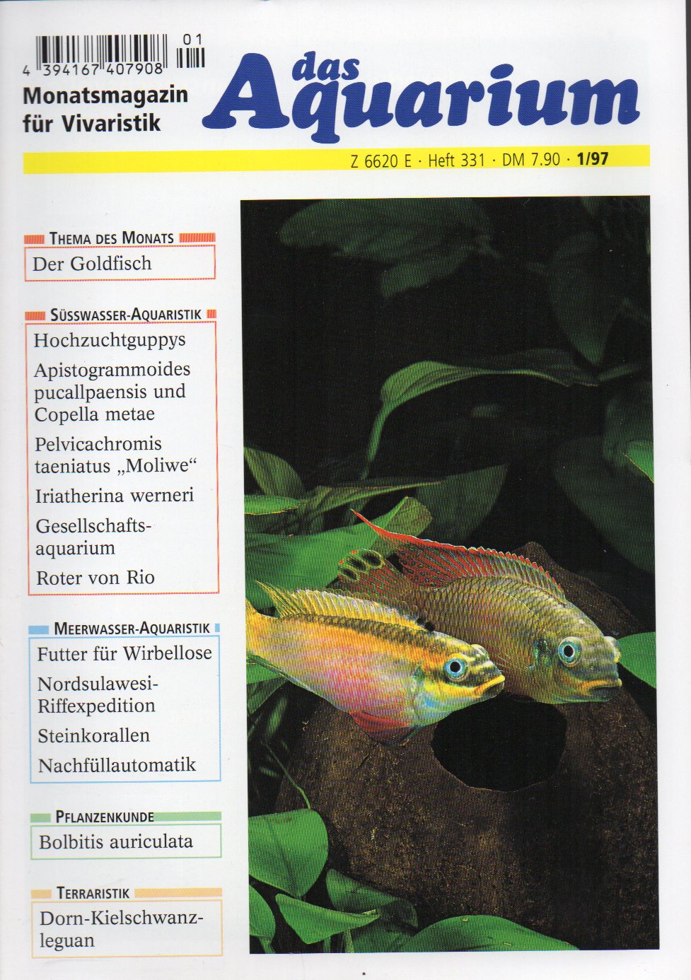 Das Aquarium  31.Jg.1997,Heft 1 