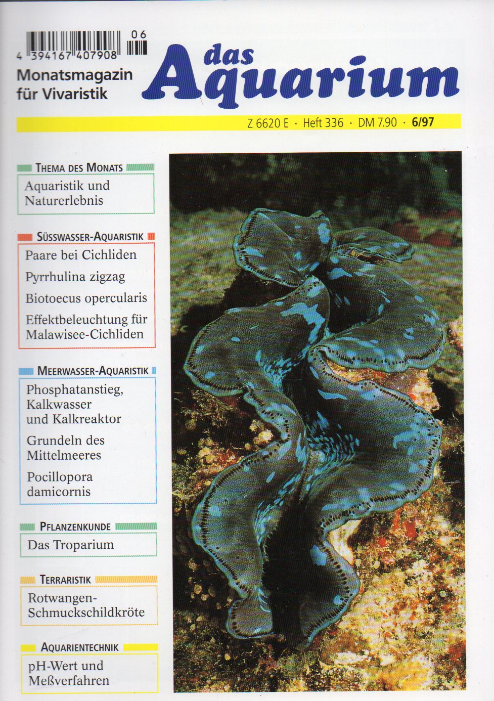 Das Aquarium  31.Jg.1997,Heft 6 