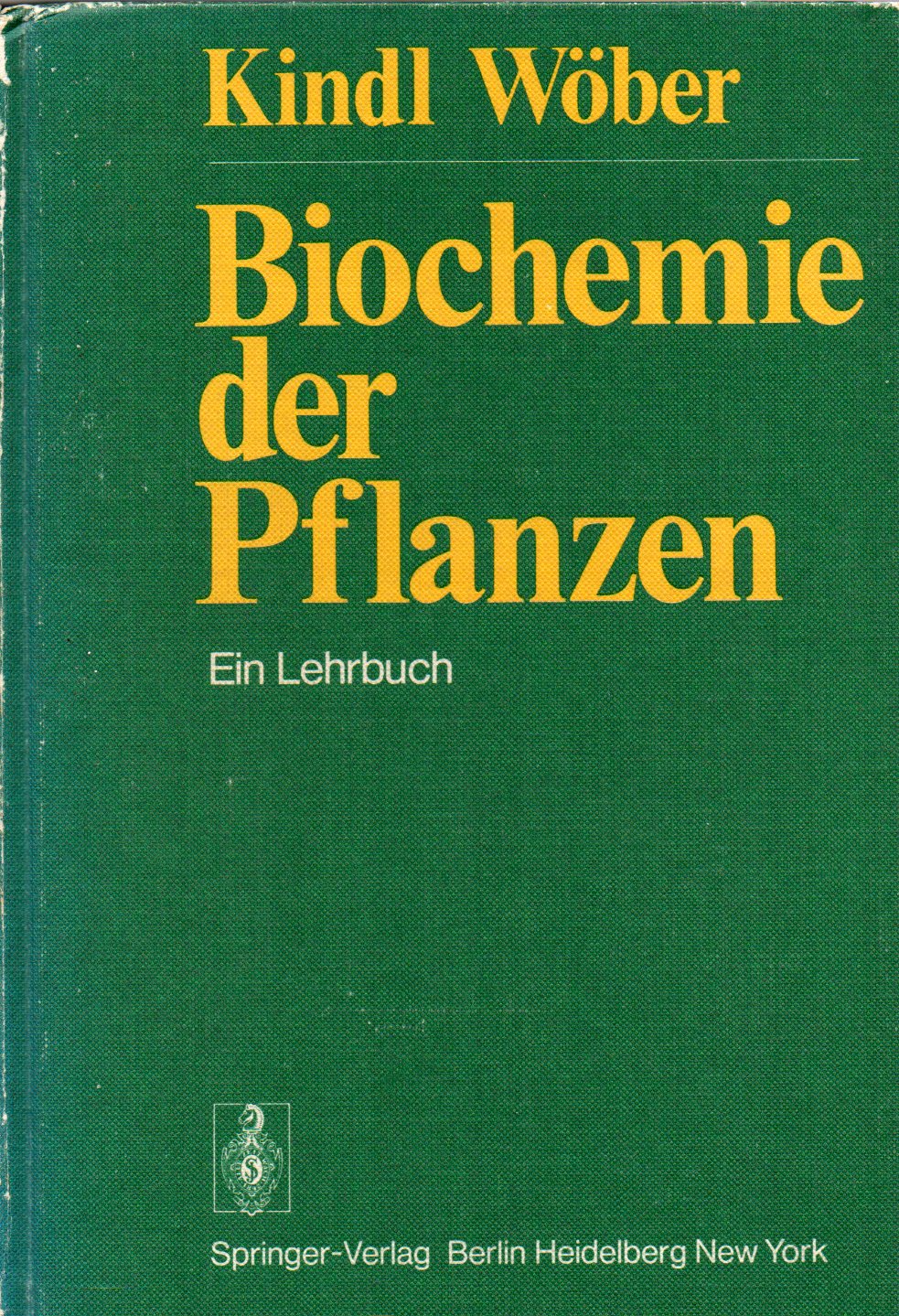 Kindl,H. und G.Wöber  Biochemie der Pflanzen 