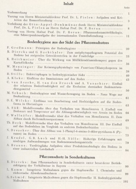 Biologische Bundesanstalt f.Land-und Forstwirtsch.  37.Deutsche Pflanzenschutztagung der Biologischen Bundesanstalt 