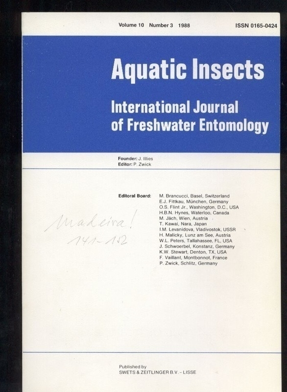 Aquatic insects  Aquatic insects Vol. 10, Number 1-4, 1988 (4 Hefte) 