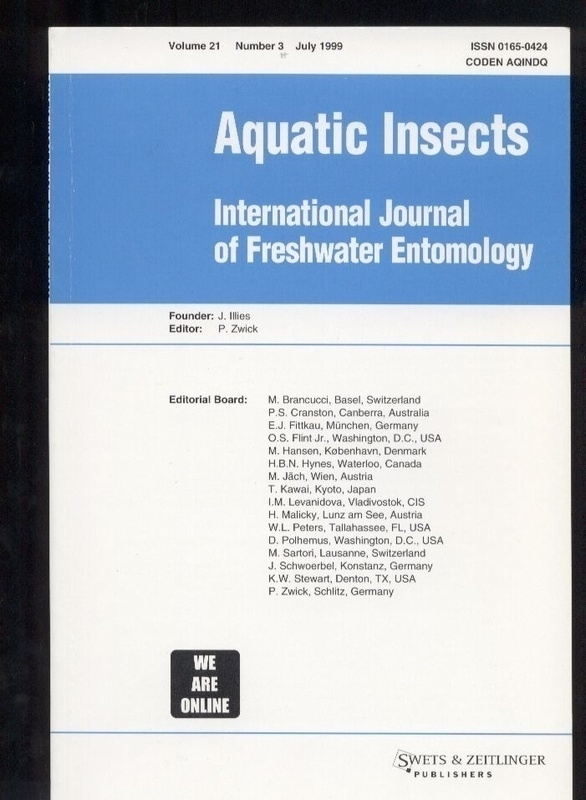 Aquatic insects  Aquatic insects Vol. 21 Number 1-4, 1999 (4 Hefte) 