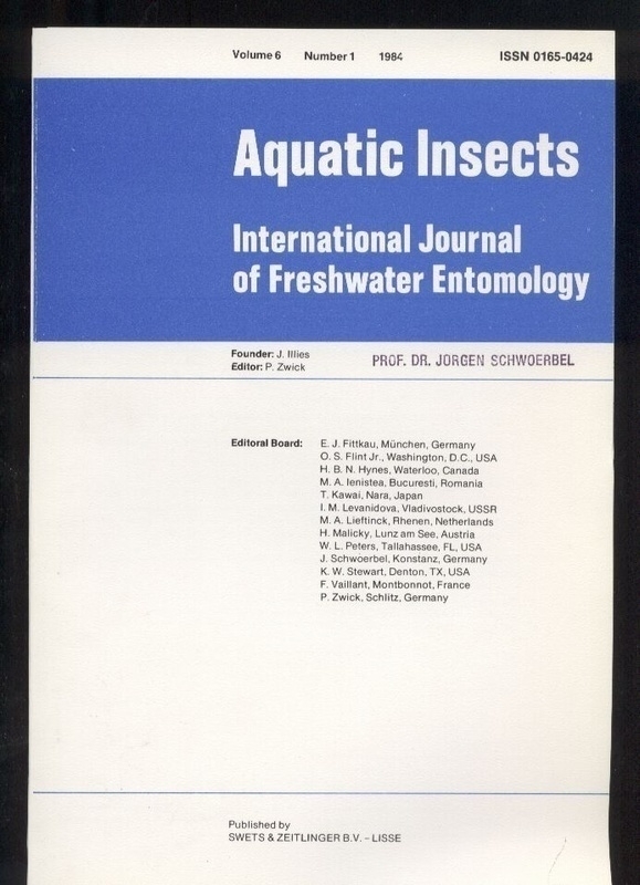 Aquatic insects  Aquatic insects Vol. 6 Number 1-4, 1984 (4 Hefte) 