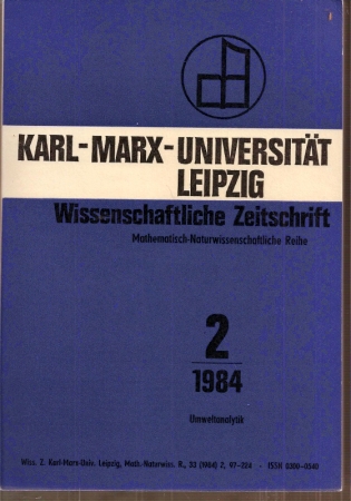 Karl-Marx-Universität Leipzig  33.Jahrgang 1984, Heft 2 