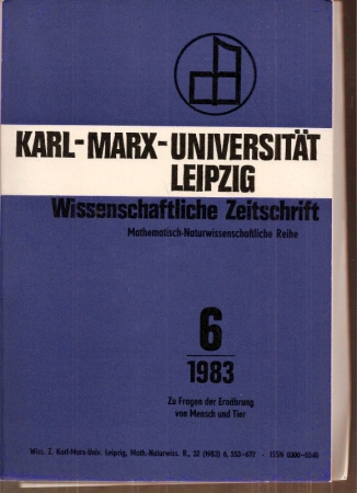 Karl-Marx-Universität Leipzig  32.Jahrgang 1983, Heft 6 