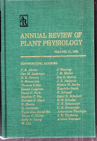 Briggs,Winslow R.+Russell L.Jones+Virginia Walbot  Annual Review of Plant Physiology Volume 37 