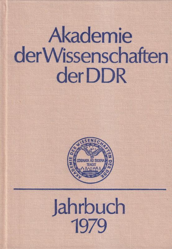 Akademie der Wissenschaften der DDR  Jahrbuch 1979 