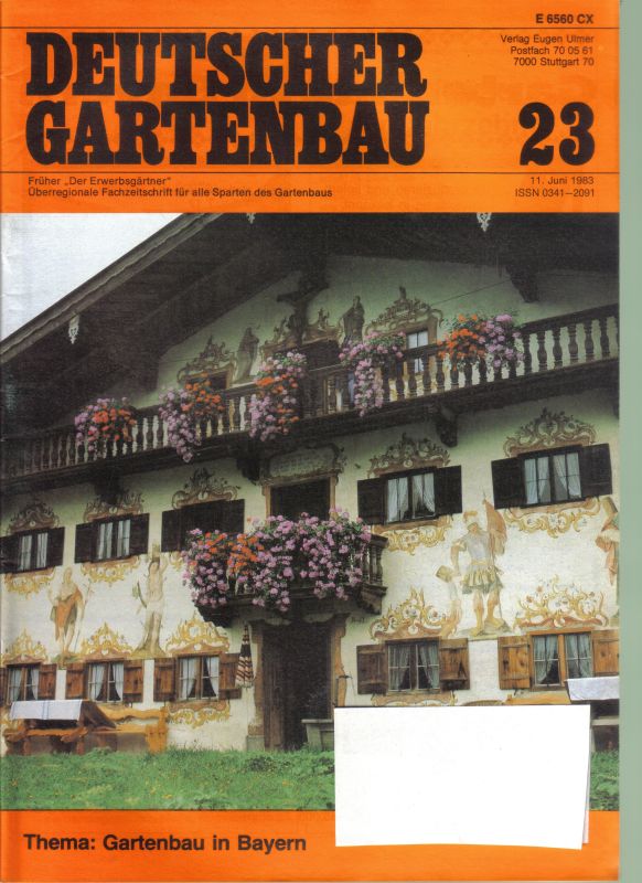Deutscher Gartenbau  Deutscher Gartenbau 37.Jahrgang 1983 Hefte 1 bis 51/52 