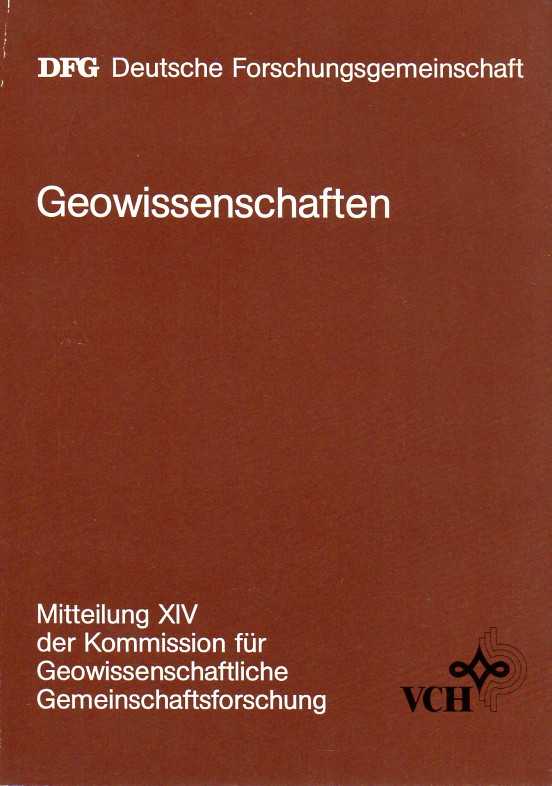 Deutsche Forschungsgemeinschaft (Hsg.)  Geowissenschaften 