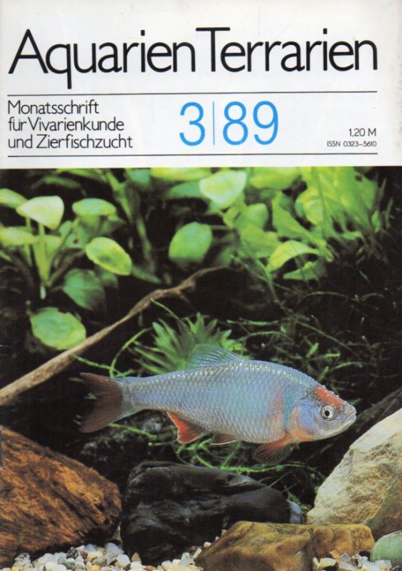 Aquarien Terrarien  Aquarien Terrarien 36.Jahrgang 1988 Heft 3 bis 6 (4 Hefte) 