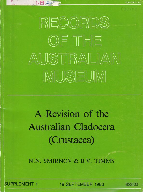 Smirnov,N.N. and B.V.Timms  A Revision of the Australian Cladocera (Crustacea) 