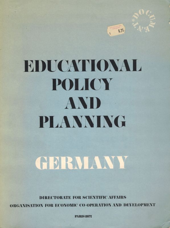 OECD  Educational Policy and Planning Germany 