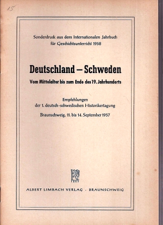 Deutsch-schwedische Historikertagung  Deutschland - Schweden 