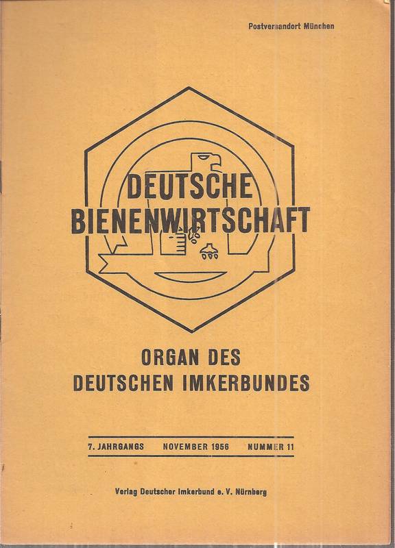 Deutsche Bienenwirtschaft  7.Jahrgang 1956 Heft 11 (1 Heft) 