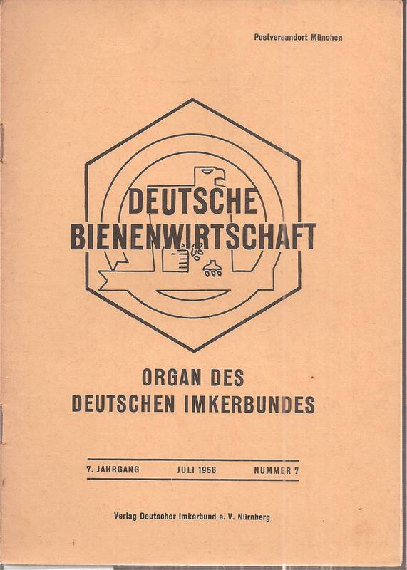 Deutsche Bienenwirtschaft  7.Jahrgang 1956 Heft 7 (1 Heft) 