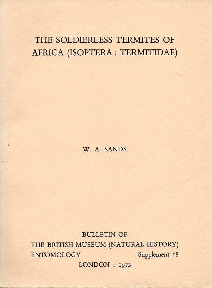 Sands,W.A.  The soldierless termites of Africa (Isoptera: Termitidae) 