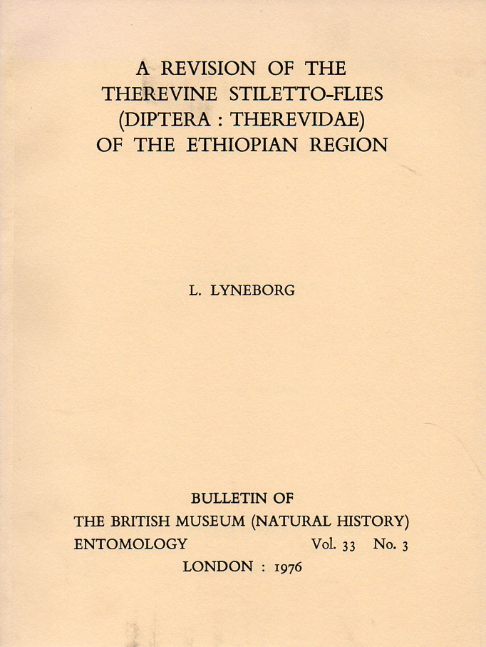 Lyneborg,L.  A revision of the Therevine Stiletto-Flies (Diptera: Therevidae) 