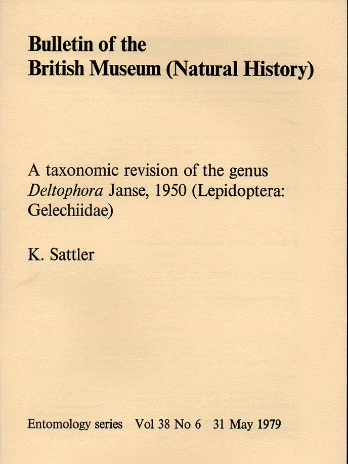 Sattler,K.  A taxonomic revision of the genus Deltophora Janse, 1950 (Lepidoptera 