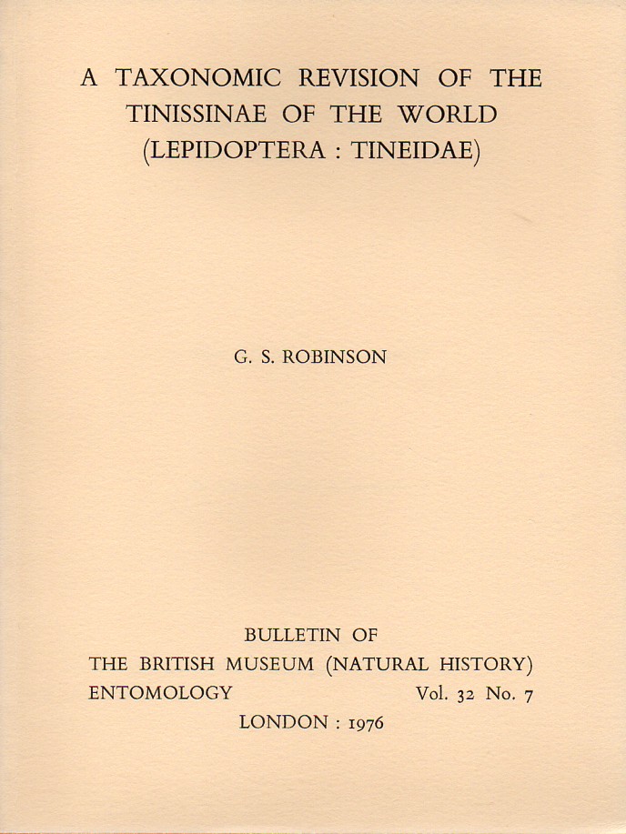 Robinson,G.S:  A taxonomic revision oft he Tinissinae oft he world (Lepidoptera 