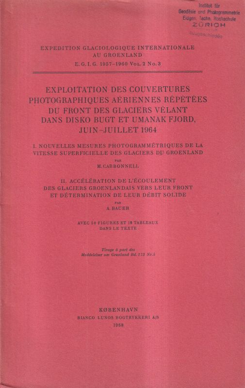 Carbonnell,M.+Bauer,A.  Exploitation des couvertures photographiques aeriennes repetees du fro 