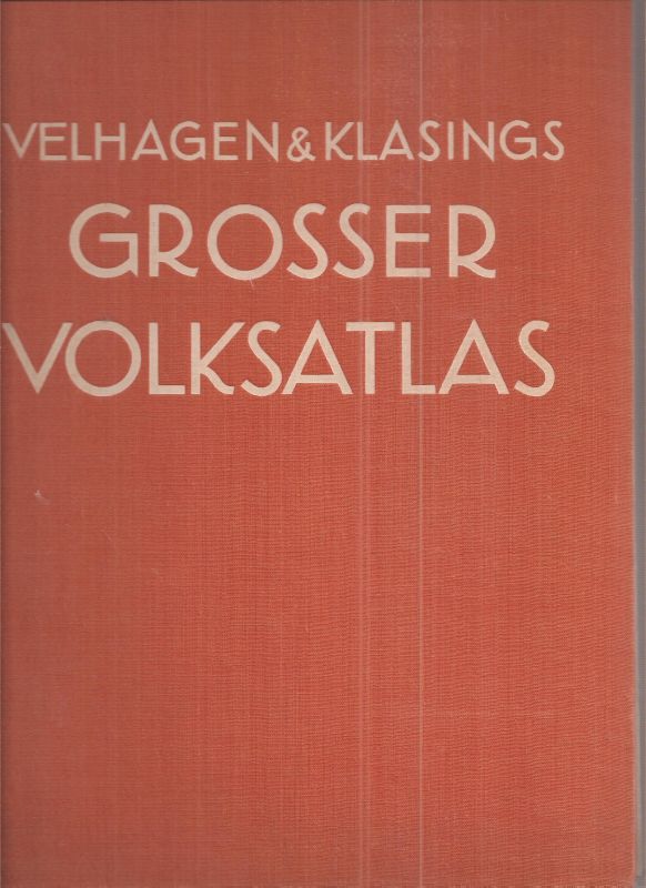 Frenzel,Konrad (Hsg.)  Velhagen und Klasings Grosser Volks-Atlas 