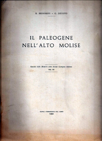 Signorini,R.+G.Devoto  Il Paleogene Nell'Alto Molise 