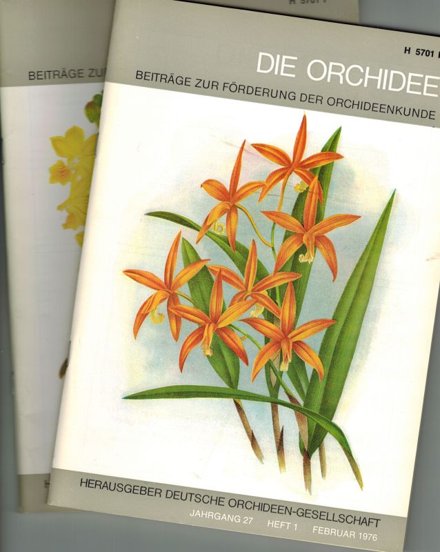 Die Orchidee  Die Orchidee 27.Jahrgang 1976 Heft 1 bis 6 (6 Hefte) 