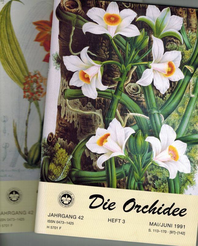 Die Orchidee  Die Orchidee 42.Jahrgang 1991 Heft 1 bis 6 (6 Hefte) 